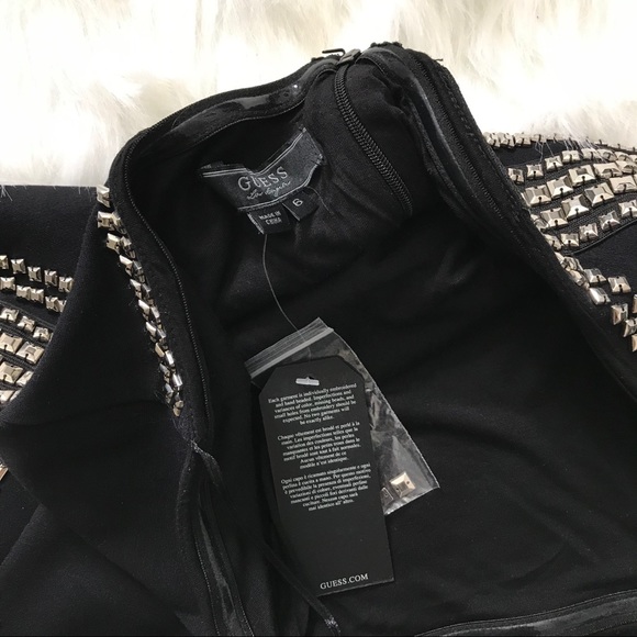 NWT Guess Black Strapless Dress - Picture 5 of 8